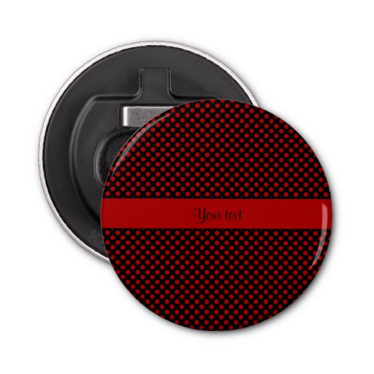 赤の水玉模様 栓抜き (正面)