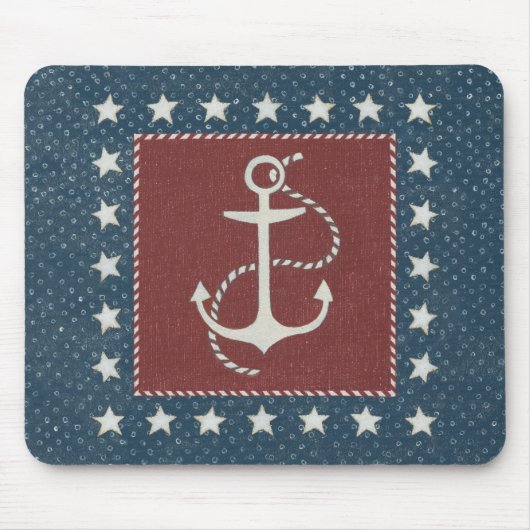 赤の沿岸芸術|のいかり マウスパッド (正面)