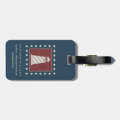 赤の沿岸芸術|の灯台 ラゲッジタグ (裏面横)