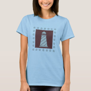 赤の沿岸芸術 の灯台 Tシャツ