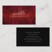 赤の洗練 名刺 (正面/裏面)