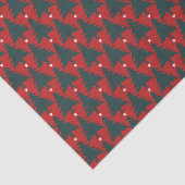 赤の濃い緑のクリスマスツリー 薄葉紙 (詳細)