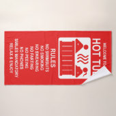 赤の熱いお風呂ルール バスタオル (バスタオル)