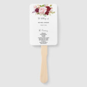 赤の熱帯とロマン結婚チック ハンドファン (正面)