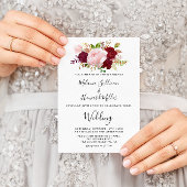 赤の熱帯とロマン結婚チック 招待状