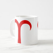 赤の牡羊座 コーヒーマグカップ (正面左)