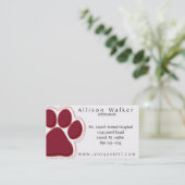 赤の獣医の名刺 名刺 (スタンド正面)