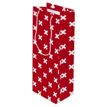 赤の白いステッチ