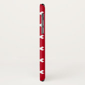 赤の白いステッチ Case-Mate iPhoneケース (裏面/左)