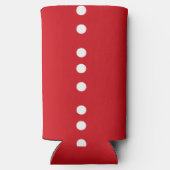 赤の白い円 スリム缶クーラー (裏面)