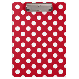 赤の白い水玉模様 クリップボード