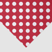 赤の白い水玉模様 薄葉紙 (詳細)