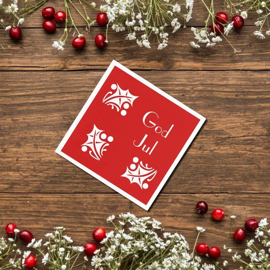 赤の白い穴 スタンダードカクテルナプキン