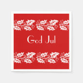 赤の白い穴 – 神ジュル スタンダードカクテルナプキン (正面)