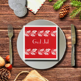 赤の白い穴 – 神ジュル スタンダードカクテルナプキン