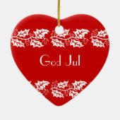 赤の白い穴 – 神ジュル セラミックオーナメント (裏面)