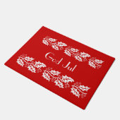 赤の白い穴 – 神ジュル ドアマット (アングル)