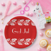 赤の白い穴 – 神ジュル ペーパープレート (パーティー)