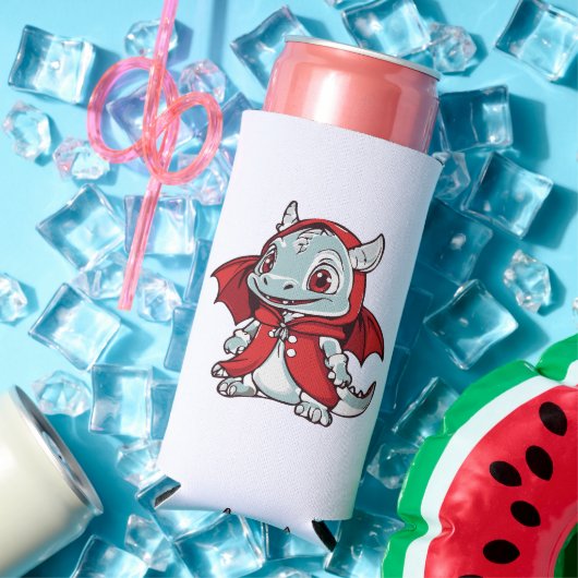 赤の白変種ドラゴン スリム缶クーラー (インサイチュ 夏)