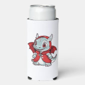 赤の白変種ドラゴン スリム缶クーラー (Seltzer正面)