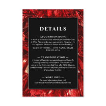 赤の白黒のモダンクリスマス結婚の