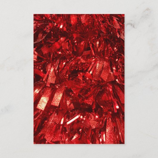 赤の白黒のモダンクリスマス結婚の エンクロージャーカード (裏面)