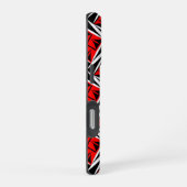 赤の神聖な風 iPhoneケース (右側面)