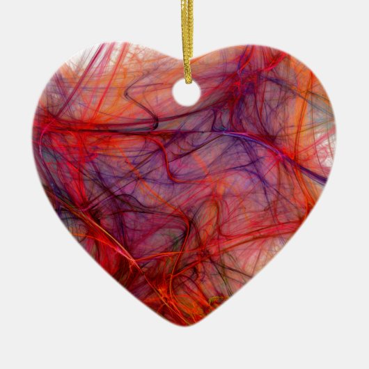 赤の糸 セラミックオーナメント (正面)