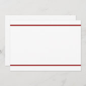 赤の縁ど招待状 招待状 (正面/裏面)