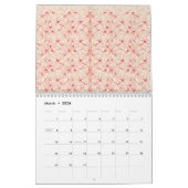 赤の繰り返し紙、または カレンダー (3月 2026)