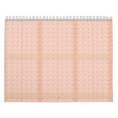 赤の繰り返し紙、または カレンダー (カバー)