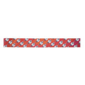 赤の羊のクリスマス サテンリボン (正面)