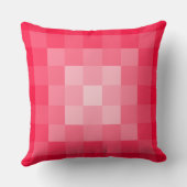 赤の色合いでピクセル化 – 装飾用クッション クッション (裏面)