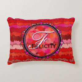 赤の色合いのCanyonlandsをカスタマイズ アクセントクッション