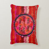 赤の色合いのCanyonlandsをカスタマイズ アクセントクッション (裏面(縦))