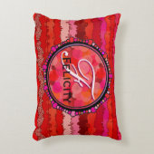 赤の色合いのCanyonlandsをカスタマイズ アクセントクッション (正面(垂直))