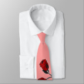 赤の赤いバラ ネクタイ (タイ)