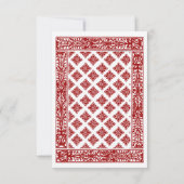 赤の遊カード対応RSVP 出欠カード (裏面)