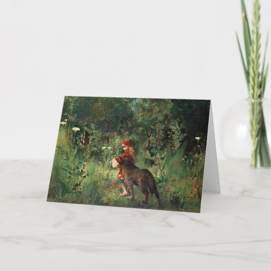 赤の道のオオカミ カード (正面)