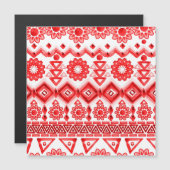 赤の部族、水色の民族パターン。 (正面/裏面)