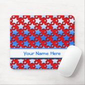 赤の青く白い星 マウスパッド (マウス)