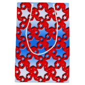 赤の青く白い星 ミディアムペーパーバッグ (裏面)