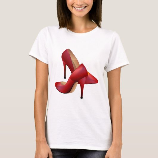 赤の靴 Tシャツ (正面)