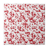 赤の飛び散絵を描り。 タイル (正面)