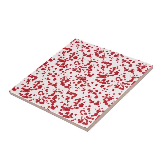 赤の飛び散絵を描り。 タイル (側面)