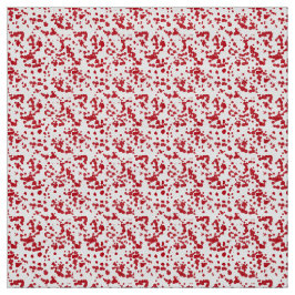 赤の飛び散絵を描り。 ファブリック