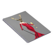 赤の魅力のシカ ノートブック (右側)