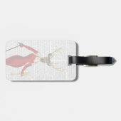 赤の魅力のシカ ラゲッジタグ (裏面横)