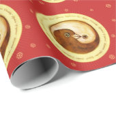 赤の鳩の平和及び調和の包装紙 ラッピングペーパー (ロールコーナー)