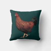 赤の鶏 クッション (裏面)